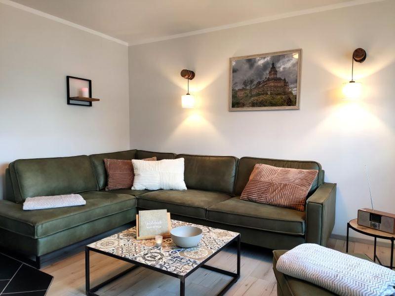 Ferienhaus Blaue Blume: Eco-Friendly Retreat with EV Charging & Sauna Guntersberge Exterior photo