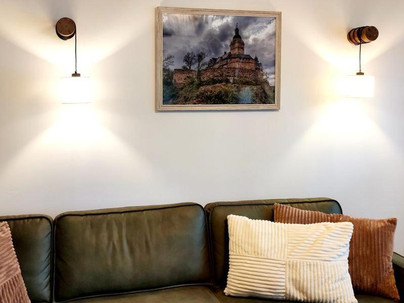 Ferienhaus Blaue Blume: Eco-Friendly Retreat with EV Charging & Sauna Guntersberge Exterior photo